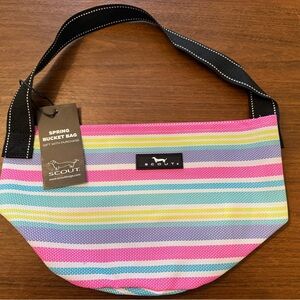 Scout Vibrant Striped Bucket Bag